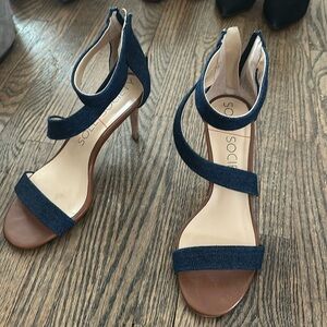 Sole society denim heels